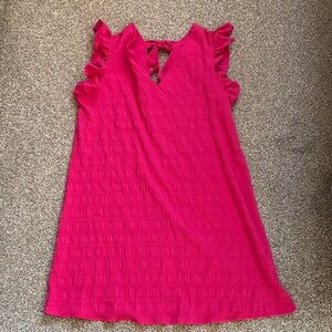 Pink Ruffled Dress